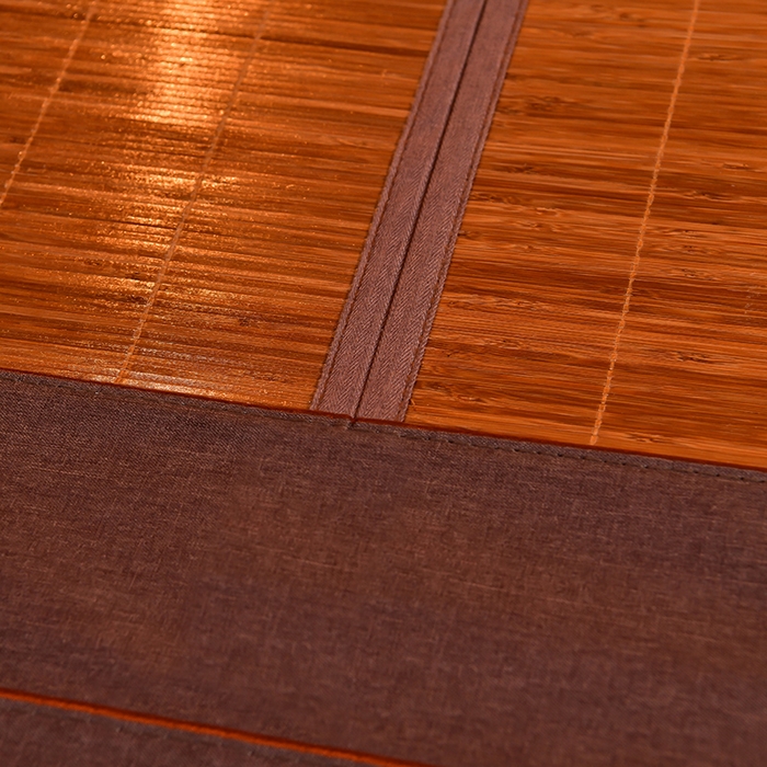 91家纺网 家纺一手货源 找家纺 苏迪凉席竹席2025新款竹席凉席冰丝席碳化双面印花藤草席 雅典-碳化席