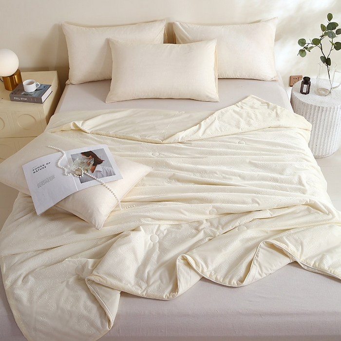 91家纺网 家纺一手货源 找家纺 品乐家纺 2025新款凉感A类可水洗抗菌冰冰被夏被夏凉被空调被被子被芯 冰冰被-米