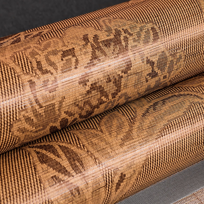 91家纺网 家纺一手货源 找家纺 苏迪凉席竹席2025新款竹席凉席冰丝席碳化双面印花藤草席 蝶恋花-浅灰