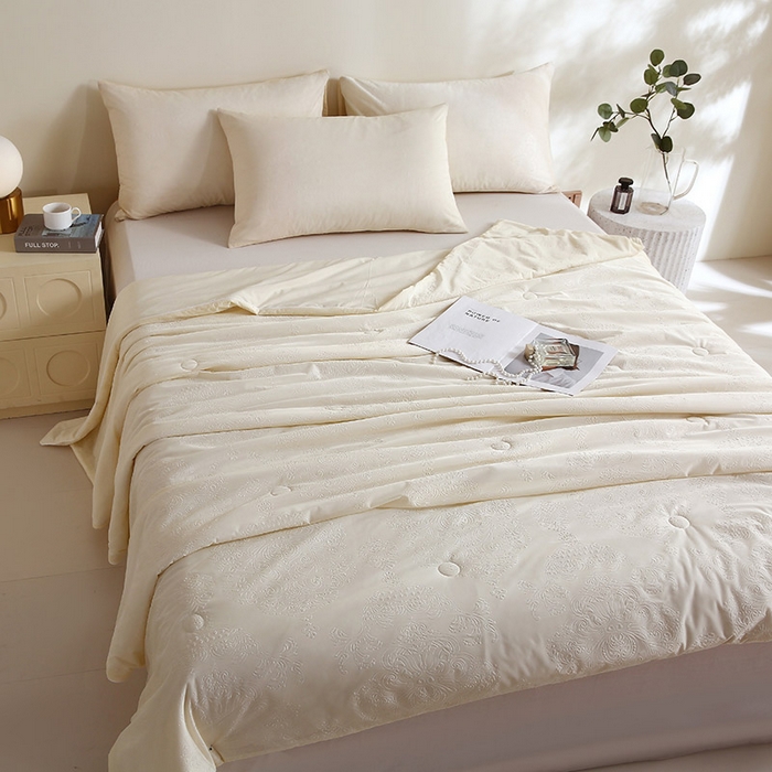 91家纺网 家纺一手货源 找家纺 品乐家纺 2025新款凉感A类可水洗抗菌冰冰被夏被夏凉被空调被被子被芯 冰冰被-米