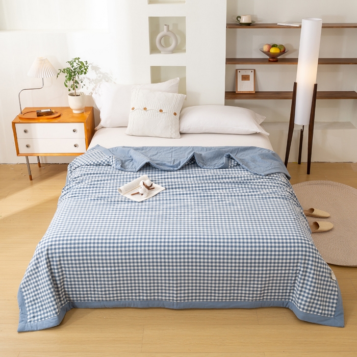 91家纺网 家纺一手货源 找家纺 （总）美梦之都2025新款A类色织水洗棉夏被新疆棉花被空调被夏凉被被子被芯