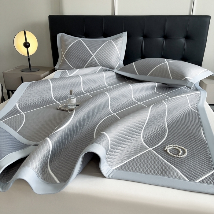 91家纺网 家纺一手货源 找家纺 慕尚家纺 2025新款泡泡大PE提花软席 交织 灰