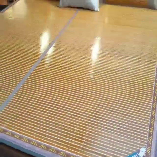 91家纺网 家纺一手货源 找家纺 苏迪凉席竹席2025新款竹席凉席冰丝席碳化双面印花藤草席 亲肤生态5.0+1