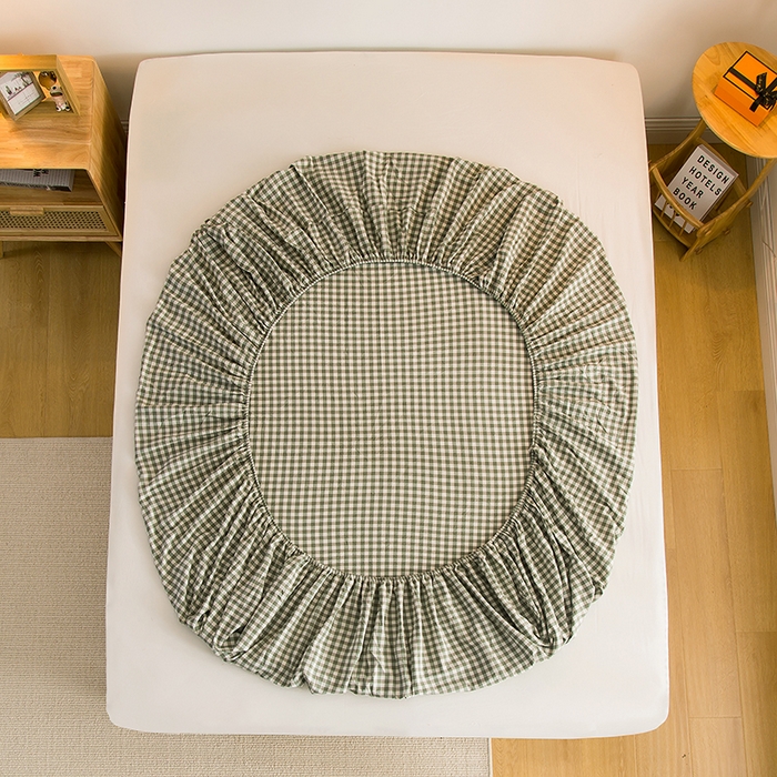 91家纺网 家纺一手货源 找家纺 （总）柠萌家居 2025新款A类全棉色织水洗棉单床笠