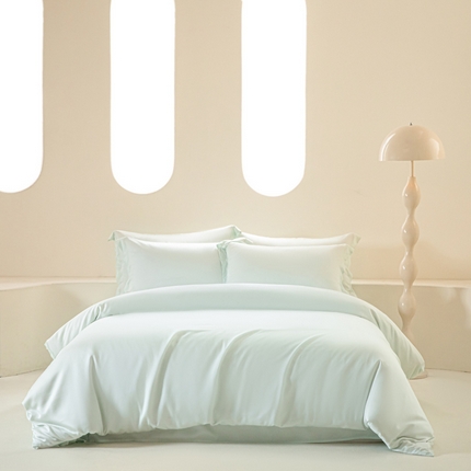 91家纺网 家纺一手货源 找家纺 （总）涵宸家纺 2025新款天丝-天丝棉-纯色四件套-场景2