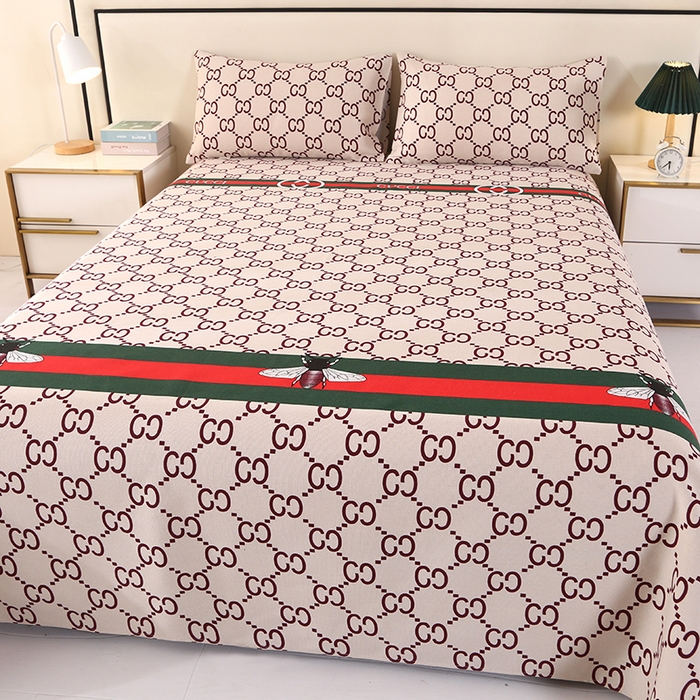 91家纺网 家纺一手货源 找家纺 望淮家纺 2025新款老粗布凉席床单三件套 时尚蜜蜂