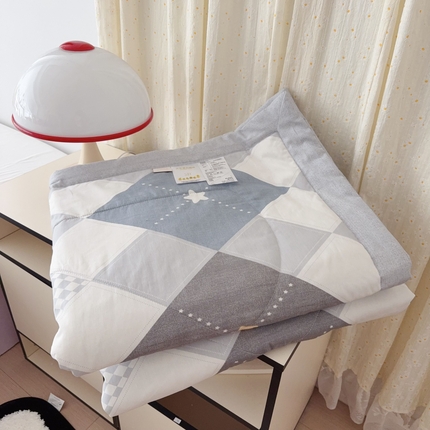 于果 2025新款全棉纯棉夏被夏凉被空调被四件套 卡罗拉