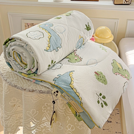 91家纺网 家纺一手货源 找家纺 （总）金蕊阁 2025新款A类水洗双层纱夏被大豆夏被夏凉被空调被