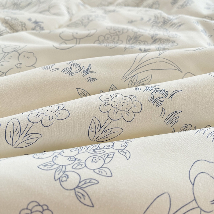 91家纺网 家纺一手货源 找家纺 易博 2025新款100% 棉花小清新双层纱新疆棉夏被夏凉被空调被棉花被（带买家秀） 爱丽丝