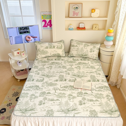 91家纺网 家纺一手货源 找家纺 （总）川悦生活 2025新款小阪凉感丝印花凉席