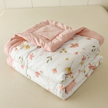 91家纺网 家纺一手货源 找家纺 （总）蕾诺2025春夏新款小清新系列水洗棉夏被夏凉被空调被