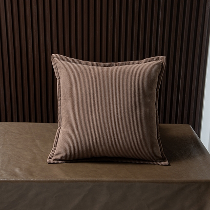 91家纺网 家纺一手货源 找家纺 沐沐家纺 2026新款灯芯绒靠背-抱枕 咖啡