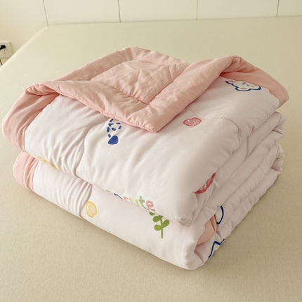蕾诺2025春夏新款小清新系列水洗棉夏被夏凉被空调被 草莓日记