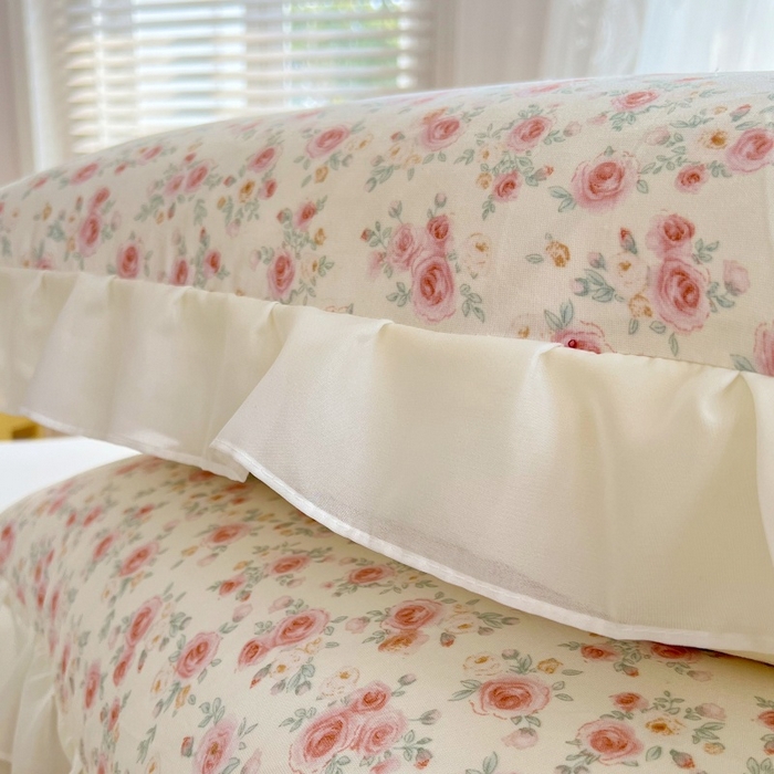 91家纺网 家纺一手货源 找家纺 （总）梦舒羽  2025新款针织棉双层纱花边枕头套双人枕套枕芯套宿舍单人枕头内胆套