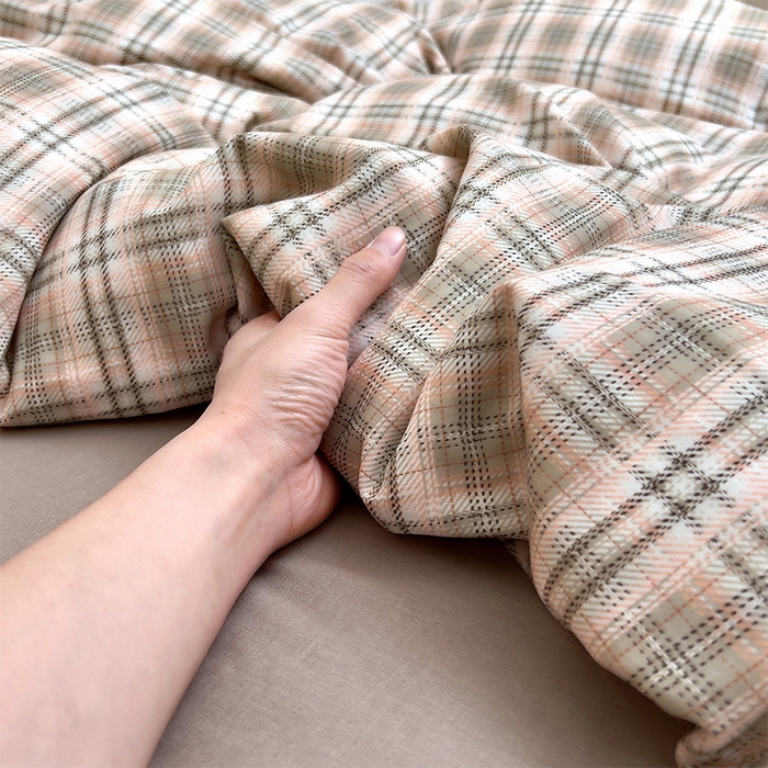 91家纺网 家纺一手货源 找家纺 优品阁  2025新款A类全棉有氧双层纱四件套 布里奥