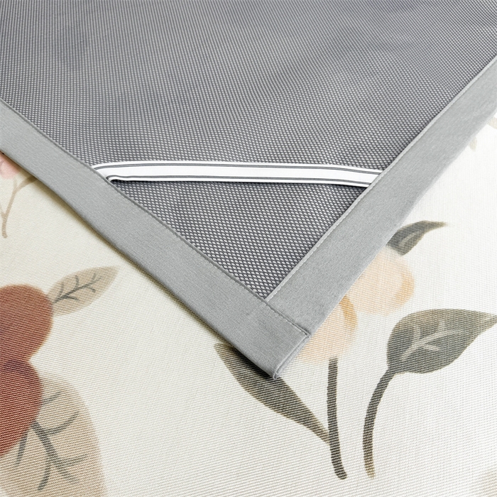 91家纺网 家纺一手货源 找家纺 雯豆2025夏季新品冰藤印花凉席三件套平铺绑带款冰丝凉席三件套 冰藤席-绑带款-花开富贵