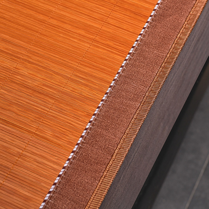 91家纺网 家纺一手货源 找家纺 苏迪凉席竹席2025新款竹席凉席冰丝席碳化双面印花藤草席 4.0碳化席