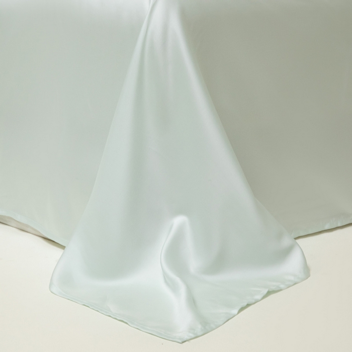 91家纺网 家纺一手货源 找家纺 涵宸 2025新款天丝-天丝棉-纯色单床单-场景2 空绿