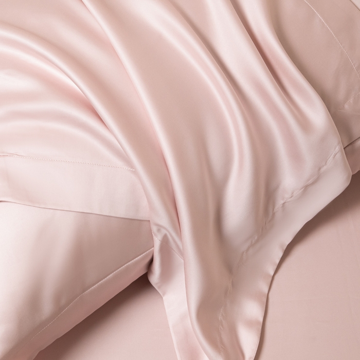 91家纺网 家纺一手货源 找家纺 涵宸 2025新款天丝-天丝棉-纯色单床单-场景2 玫瑰粉