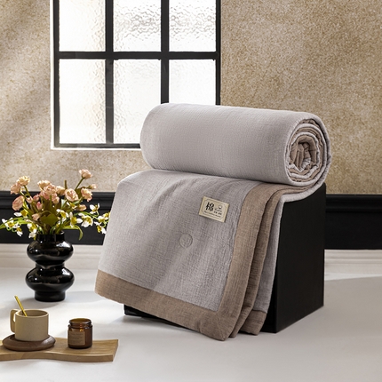 91家纺网 家纺一手货源 找家纺 （总）吾诺 2025 纯色全棉泡泡双层纱夏被大豆夏被子被芯夏被四件套夏凉被空调被