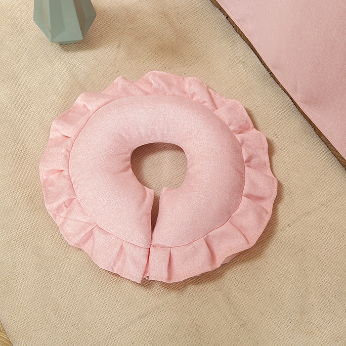 91家纺网 家纺一手货源 找家纺 芙怡 2025春夏新款8023款棉麻绒美 容床罩-花颜系列 花颜-粉