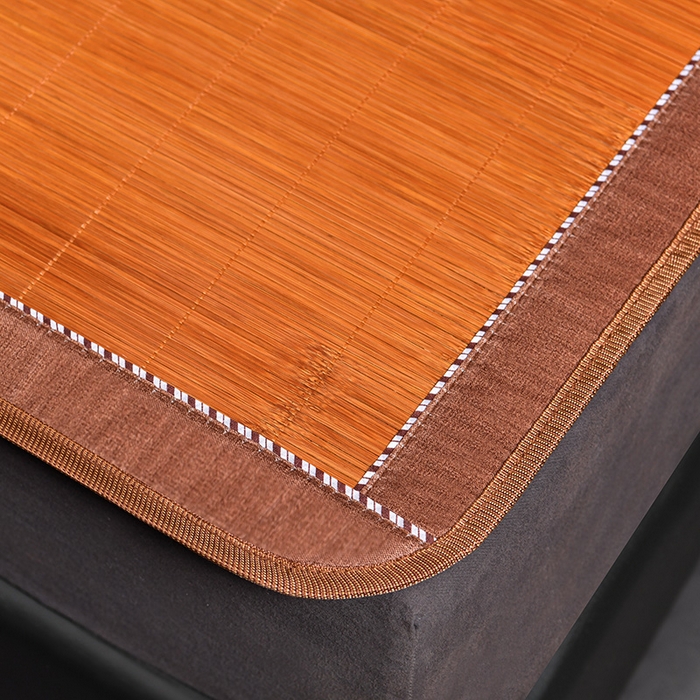 91家纺网 家纺一手货源 找家纺 苏迪凉席竹席2025新款竹席凉席冰丝席碳化双面印花藤草席 4.0碳化席