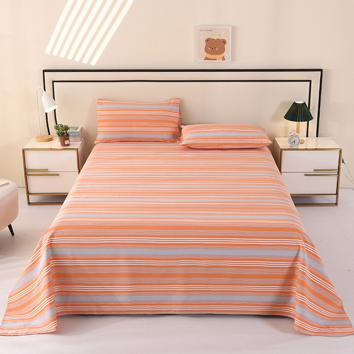 91家纺网 家纺一手货源 找家纺 望淮家纺 2025新款老粗布凉席床单三件套 热恋