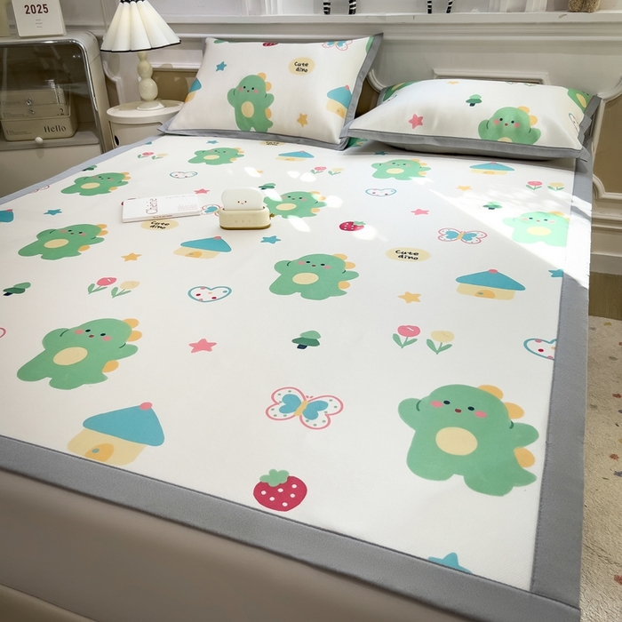 91家纺网 家纺一手货源 找家纺 （总）五月家纺 2025新款卡通冰丝印花凉席