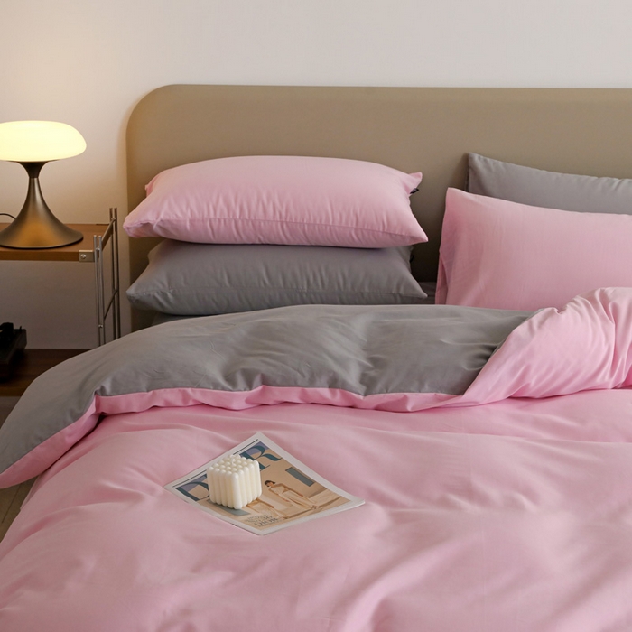 91家纺网 家纺一手货源 找家纺 富馨莱 （总）2025年纯色双拼60支纯棉被套