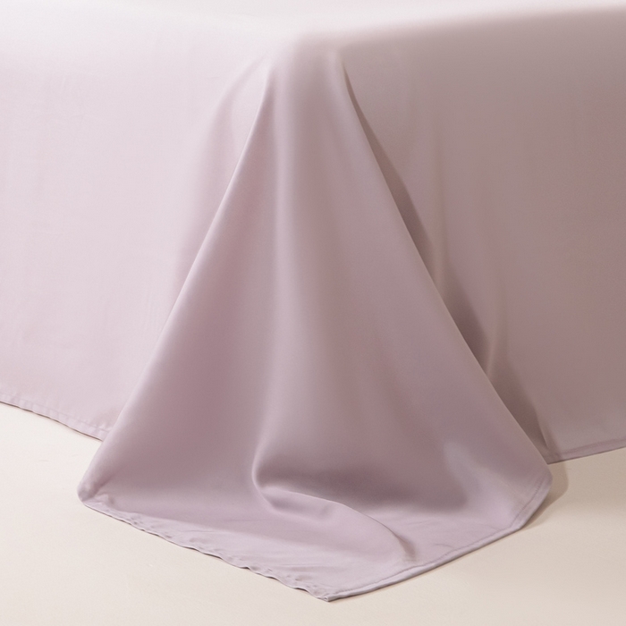 91家纺网 家纺一手货源 找家纺 涵宸 2025新款天丝-天丝棉-纯色单床单-场景2 紫语