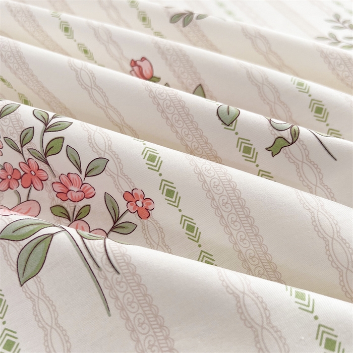 91家纺网 家纺一手货源 找家纺  十个点 2025新款全棉纯棉蕾丝花边床裙 米朵熊