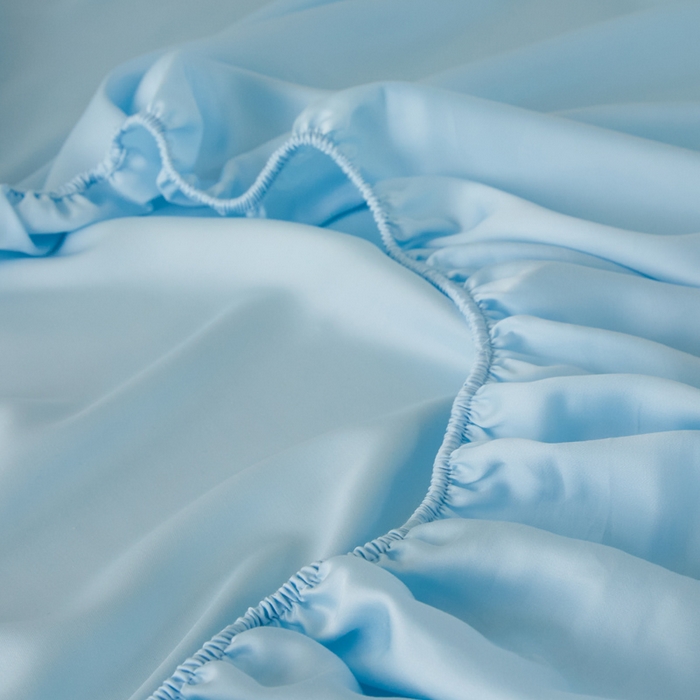 91家纺网 家纺一手货源 找家纺 （总）涵宸2025新款天丝-天丝棉-纯色单床笠-场景1