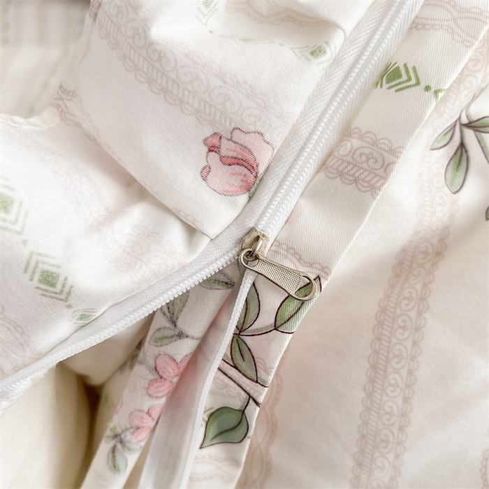 91家纺网 家纺一手货源 找家纺  十个点 2025新款全棉纯棉蕾丝花边床裙 米朵熊