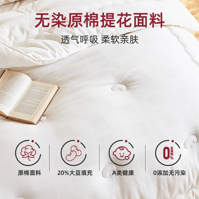 91家纺网 家纺一手货源 找家纺 （总）易睡 2025新款提花大豆被