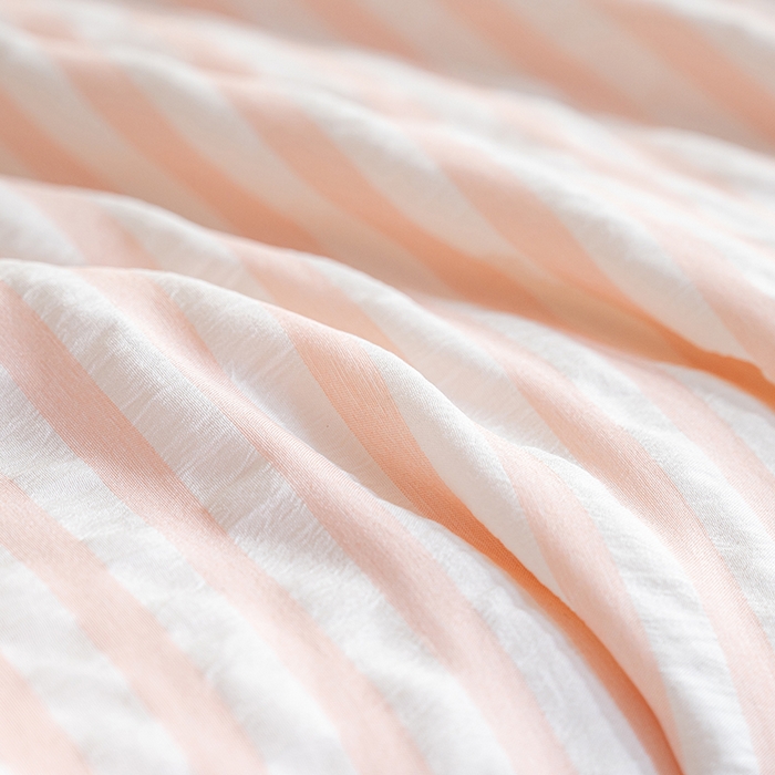 91家纺网 家纺一手货源 找家纺 吾诺 2025 色织立体泡泡棉彩虹系列大豆夏被子被芯夏凉被空调被 彩虹-粉