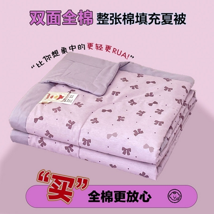 91家纺网 家纺一手货源 找家纺 （总）宜家坊 2025新款全棉夏被碎花卡通小清新简约纯棉夏凉被夏被四件套三件套