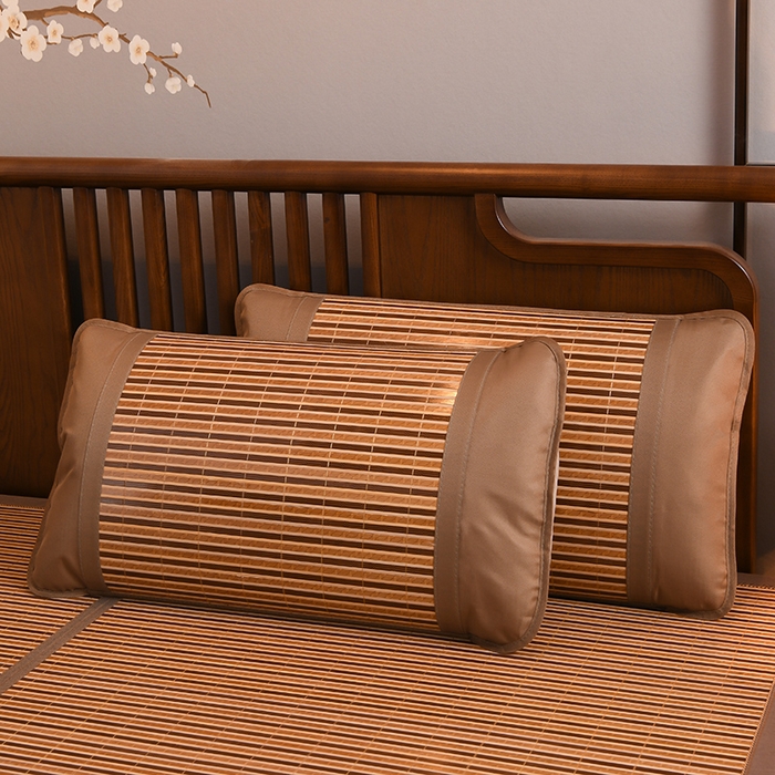 91家纺网 家纺一手货源 找家纺 苏迪凉席竹席2025新款竹席凉席冰丝席碳化双面印花藤草席 草本--北欧风情