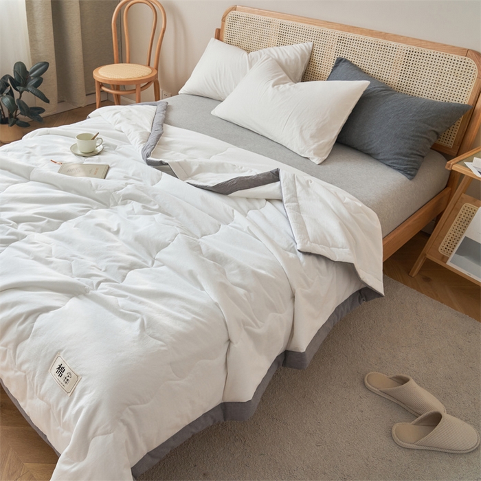 91家纺网 家纺一手货源 找家纺 （总）金鹰 2025新款A类纯棉水洗棉色织棉花夏被全棉空调被夏凉被