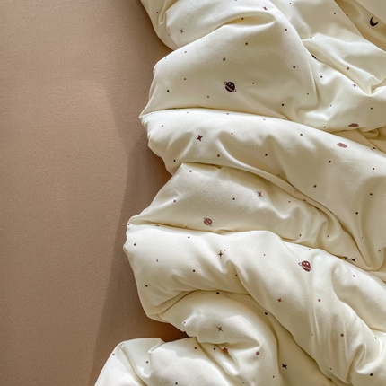 91家纺网 家纺一手货源 找家纺 （总）仟网汇 2025新款有氧针织棉双层纱系列四件套-床拍