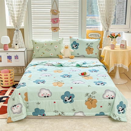 91家纺网 家纺一手货源 找家纺 （总）天瑜 2024新款棉绸苏香绸舒香绸夏被人造棉夏凉被