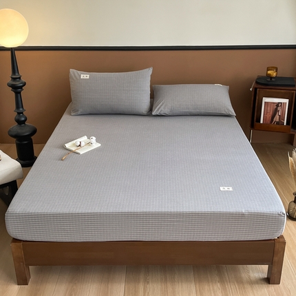 21度C 2025复古风全棉母婴级床笠 晚晴兰