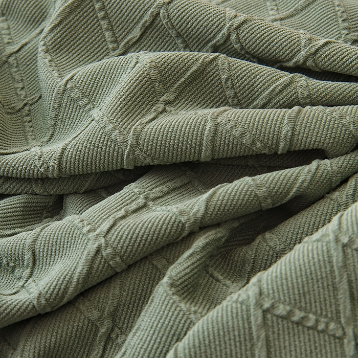 91家纺网 家纺一手货源 找家纺 2025新款菱形格大号老虎椅套 果绿