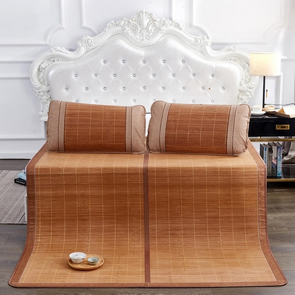 91家纺网 家纺一手货源 找家纺 （总）苏迪凉席竹席 2025新款竹席凉席冰丝席碳化双面印花藤草席