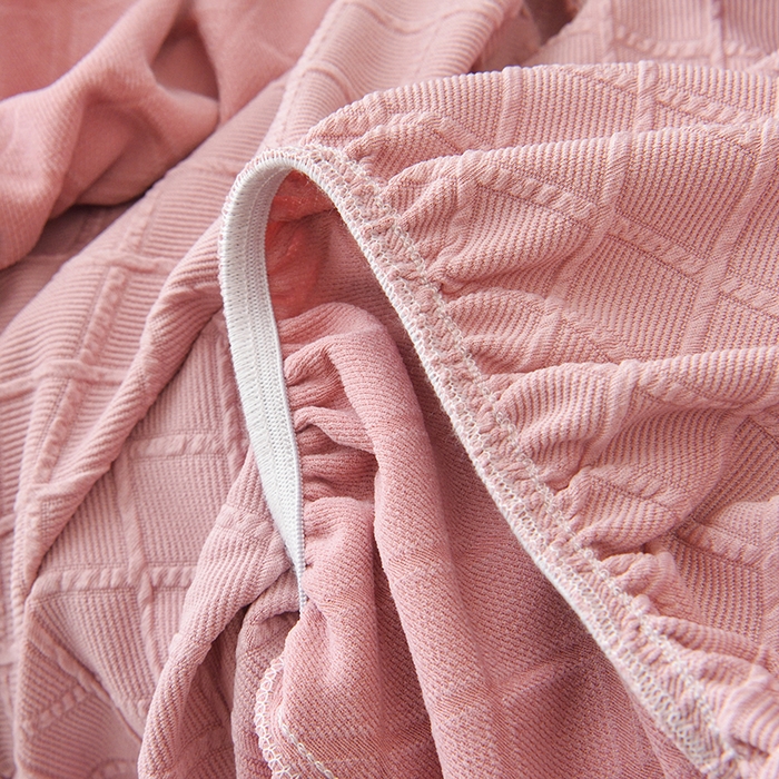 91家纺网 家纺一手货源 找家纺 2025新款菱形格大号老虎椅套 桃粉