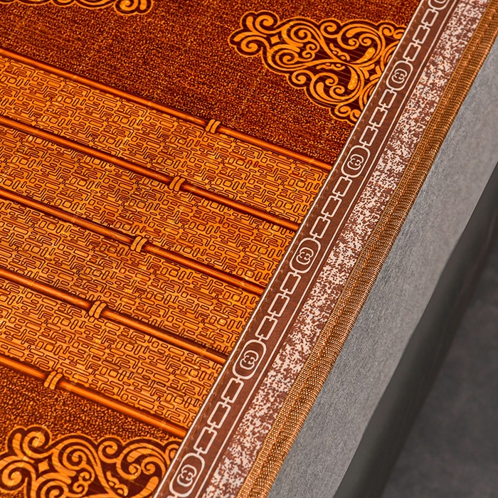 91家纺网 家纺一手货源 找家纺 苏迪凉席竹席2025新款竹席凉席冰丝席碳化双面印花藤草席 祥云