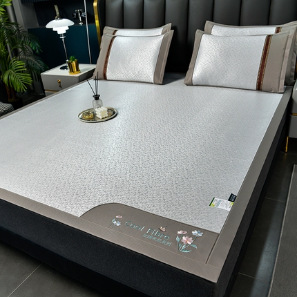 91家纺网 家纺一手货源 找家纺 （总）小牛席业 2025新款超精密冰丝席-肌理纹系列凉席藤席冰藤席竹席空调席草席冰丝席豆豆席乳胶席三件套