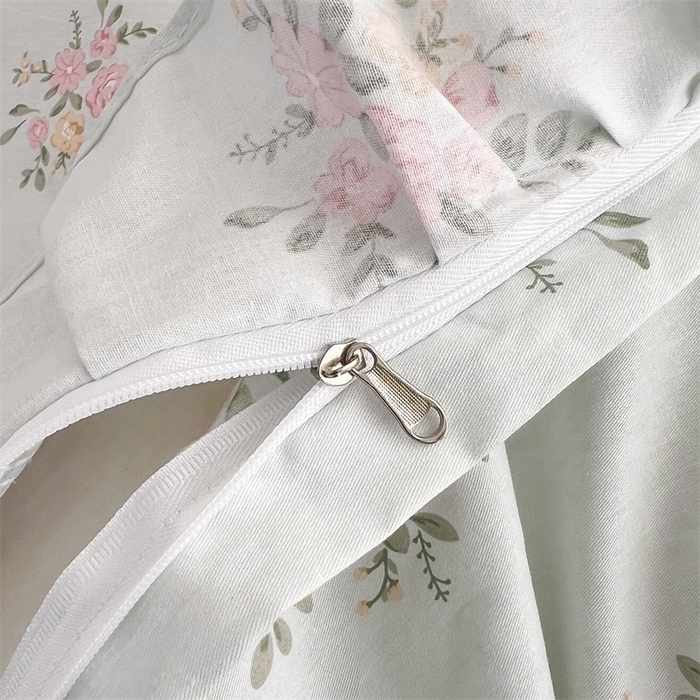 91家纺网 家纺一手货源 找家纺 十个点 2025新款全棉纯棉蕾丝花边床裙四件套 嫣语-兰