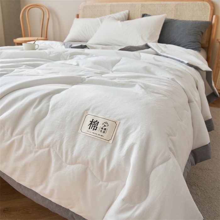 91家纺网 家纺一手货源 找家纺 （总）金鹰 2025新款A类纯棉水洗棉色织棉花夏被全棉空调被夏凉被