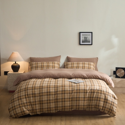 91家纺网 家纺一手货源 找家纺 （总）涵宸家纺 2025新款全棉双层纱印花四件套