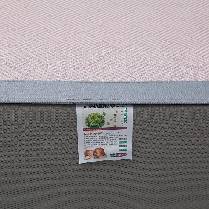 91家纺网 家纺一手货源 找家纺 阿亮家居 2025新款凉席抗菌刺绣可水洗碳光冰丝席包边无纺布冰丝席 思绪 树莓粉-床笠款